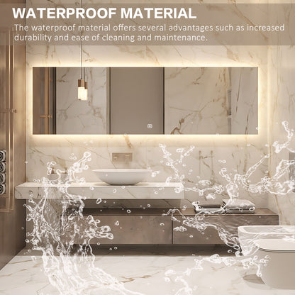 60"- 72" Modern Bathroom Vanity with Above Counter Basin and Single Sink Set