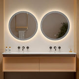 52"-64" Solid Wood Style Double Wall Mounted Bathroom Vanity