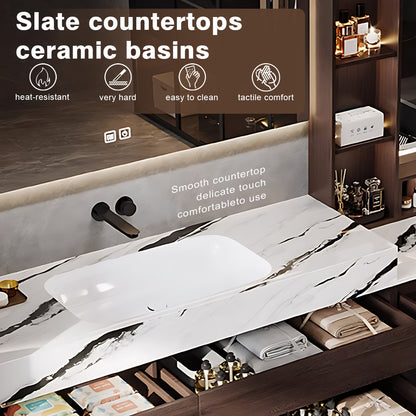 44‘’-60‘’ Bathroom Cabinet Set with Separate Vanity