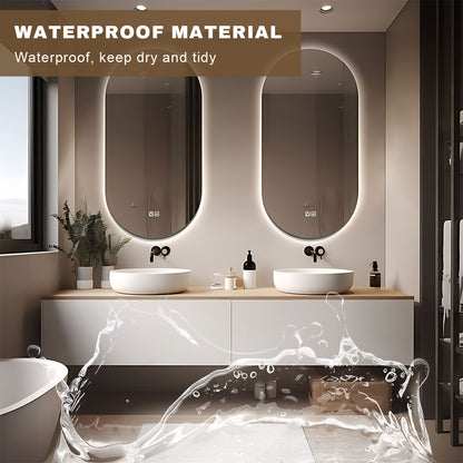 52"- 64" Solid Wood Double Countertop Basin Modern Style Bathroom Vanity Set