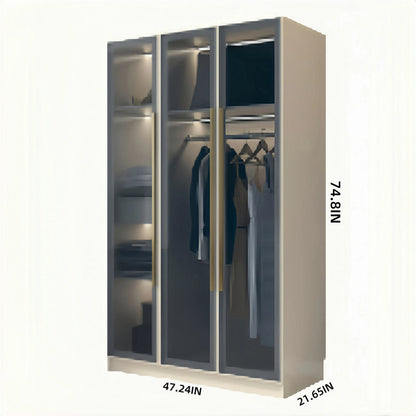 24‘’-94‘’ Luxurious Wardrobes with Multi-Layer Storage Function&Ambient Lighting