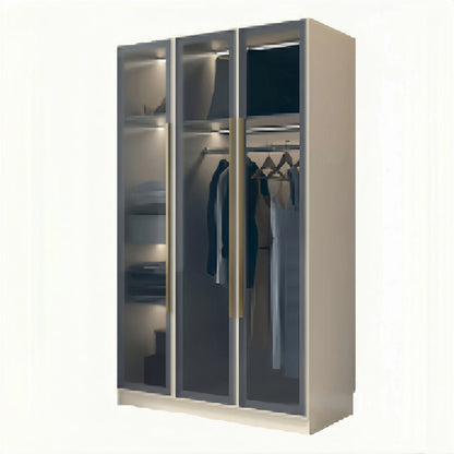 24‘’-94‘’ Luxurious Wardrobes with Multi-Layer Storage Function&Ambient Lighting
