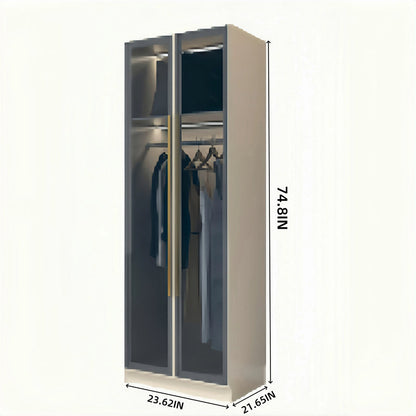 24‘’-94‘’ Luxurious Wardrobes with Multi-Layer Storage Function&Ambient Lighting