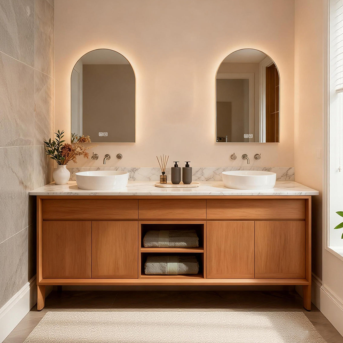 60" -  78" Modern Minimalist Freestanding Bathroom Vanity